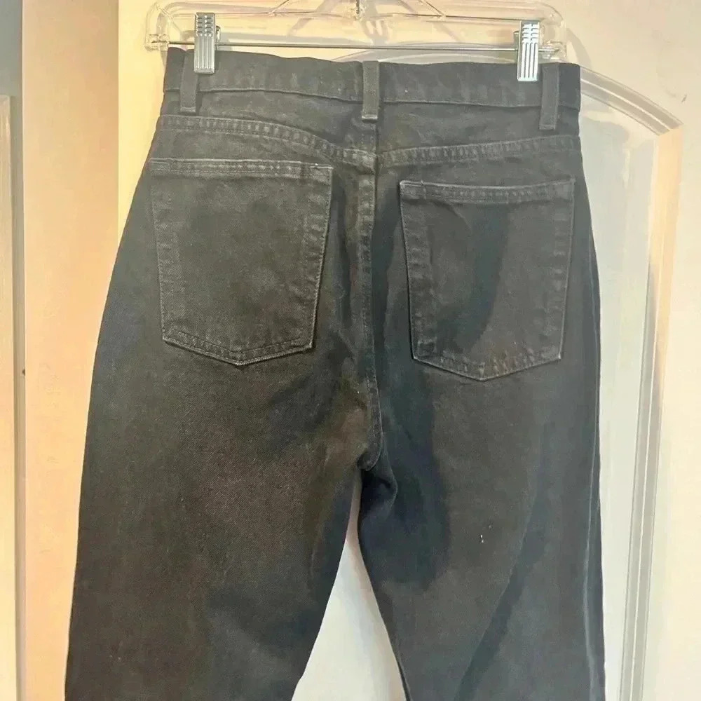 ~American Apparel~ High Waisted Black Jeans - Size 27